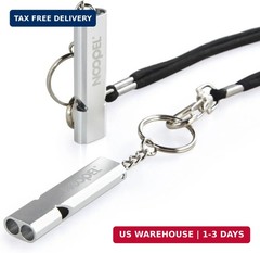 Noopel Emergency Whistles Lifeguard Safety Whistle with Lanyard and Keychain for