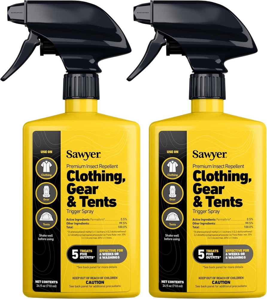 Sawyer Products Premium Insect Repellent for Clothing, 24 oz 2 Pk Gear & Tents,