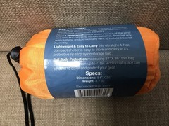 Tact Bivvy® Emergency Sleeping Bag 4.7 oz Lightweight Survival Frog orange