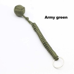 Paracord Monkey Fist Style Keychain Outdoor Hiking Accessory