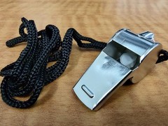 Stainless Steel Whistles 24 PCS Loud Coach Referee Safety with Lanyards Set, New
