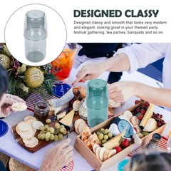 Water Glass Bottle Set Travel Drinking Cup Reusable Cups Pitcher