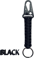 Paracord Keychain with Carabiner, Key Fob Braided Lanyard Keychain with Utility