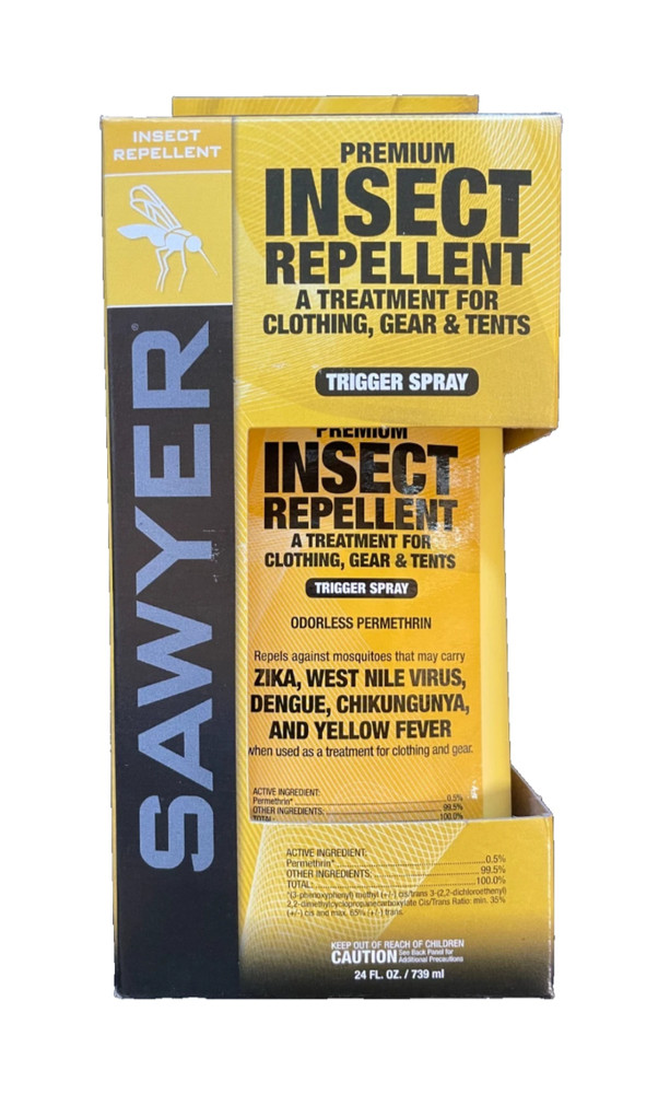 Sawyer Premium Insect Repellent 24fl Oz For Clothing, Gear, & Tents- NEW spray