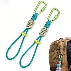 2pcs Paracord Water Bottle Carrier Clip With Locking Buckle Adjustable Handl NEW