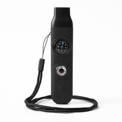 Survival Safety Whistle with Lanyard, Compass, Thermometer for Outdoor Sports