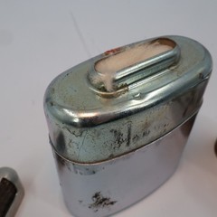 Jon-E Giant G.I. Hand Warmer Unisex OS Silver Chrome Vintage Aladdin Mfg Co