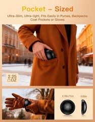 AJVV Hand Warmers Rechargeable 2 Pack, Electric Compact, Nightfall Black