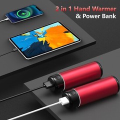 Hand Warmer Pocket Warmer Electric 2x 5000mAh USB Portable 3 Heating Modes B1084