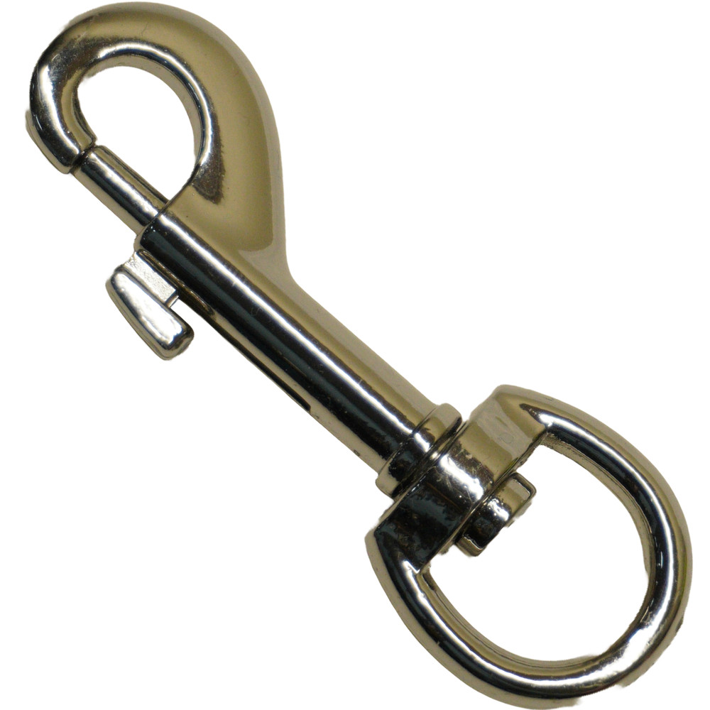 Chrome Dog Leash Clip – Heavy Duty Swivel Snap Hook for Pet Leads, DIY