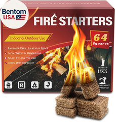 Fire Starter, Easy-Burning Fire Starter Squares for Wood Stoves, Campfires, Gril