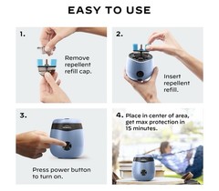 Thermacell E55B Mosquito Repeller Rechargeable Blue Repellent Patio Compact NEW