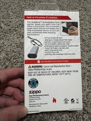 Zippo Manufacturing Company Silver HeatBank 6 Rechargeable Handwarmer New