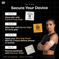 Waterproof Sweatproof Adhesive Patches for Freestyle Libre 3 – 20 Pack, Tan, CGM