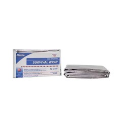 8x New Dukal Thermal Mylar Wrap Emergency Blanket 52 x 84″