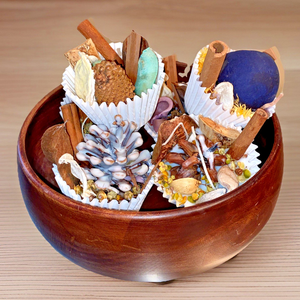 6 Pk New England Firestarters Soy Wax Potpourri Wood Shaving Bostonique Gift Blu