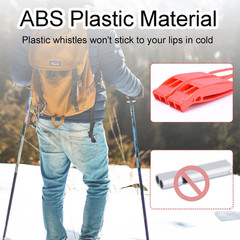 4Pcs Emergency Whistles, Loud Shrill Safety Whistle with Reflective