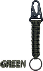Paracord Keychain with Carabiner, Key Fob Braided Lanyard Keychain with Utility
