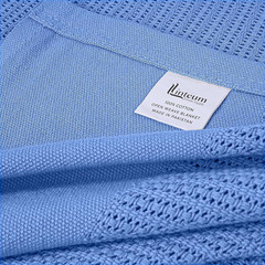 Linteum Textile Hospital Thermal Blanket 100% Cotton Breathable Open-Cell Wea…