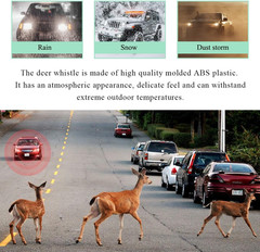 4 PCS Deer Whistles for Car, Deer Warning Whistle Wind Activated Safety Alert Wi