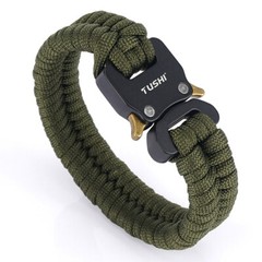 Quick Unlock Outdoor Survival Tactical Bracelet Woven Survival Tool Adjustable