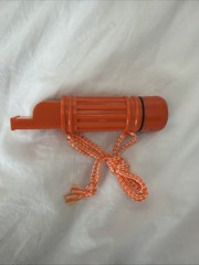5in1 Camping Survival Whistle Compass Fire Starter Storage Container Mirror