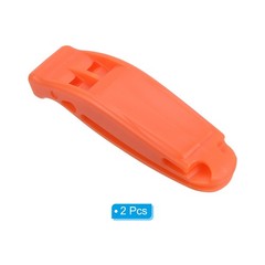 2pcs Emergency Whistles, Safety Whistle with Lanyard for Kayaking, Orange