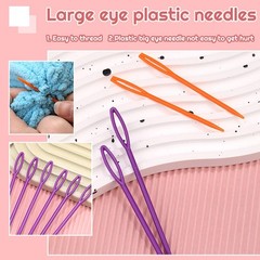 WONVOC Loom Knit Hook Set, Crochet Needle Kit, 8 Pcs Blue 8 pcs,