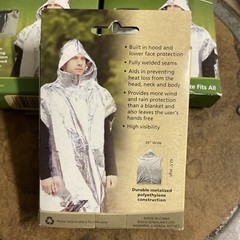 Lot Of 3 Coghlans Emergency Survival Poncho New In Box Winter Blanket Sn22565