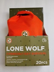 Be Smart Get Prepared Lone Wolf-1 person/1 day survival kit