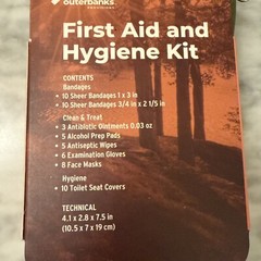 New And Sealed Outerbanks First Aid and Hygiene 57 Pieces Kit Survival