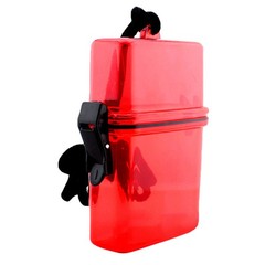 Red Translucent Plastic Waterproof Box for Outdoor Sports Storage and Protection