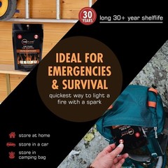 FireFlame Fire Plugs Fire Starter – Quick Instant 100% Waterproof All-Purpose…