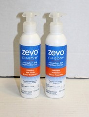 Zevo On -Body Mosquito + Tick Repellent Lotion 2 pack Lot Rated Top 10