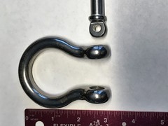 Stainless Steel 316 Forged Bow Shackle (2 Pieces 1/2″ 12mm Forged Bow Shackles)