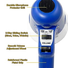 THUN150 Extra-Loud Megaphone Speaker – 600-Yard Range Bullhorn Megaphone with