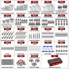 MadBite by KastKing 400-Pieces Freshwater Terminal Tackle Kit, Endorsed by…