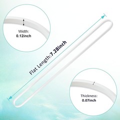 Large Rubber Bands, 120 Pcs Big 7×1/8 Inches, White