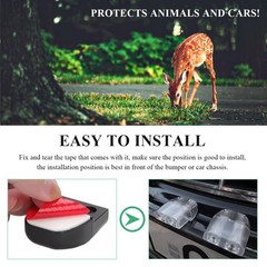 4 PCS Deer Whistles for Car, Deer Warning Whistle Wind Activated Safety Alert wi