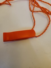 Luxo Gear Emergency Whistle with Lanyard Safety Whistle Survival Loud Orange