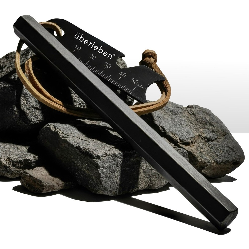 Survival Ferro Rod Fire Starter Tool – 20,000 Strikes, Waterproof Multi-Tool Lan