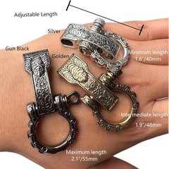 Paracord Buckles Bow Clasps Screw Pin Anchor Shackle Adjustable Shackles Buckles