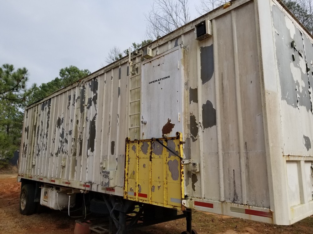 Construction prepper survival storage ham radio semi trailer generator a/c heat