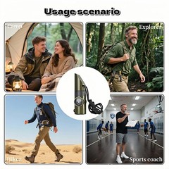 Emergency 7-in-1 Survival Whistle Kit:120dB Loud Safety Whistle with