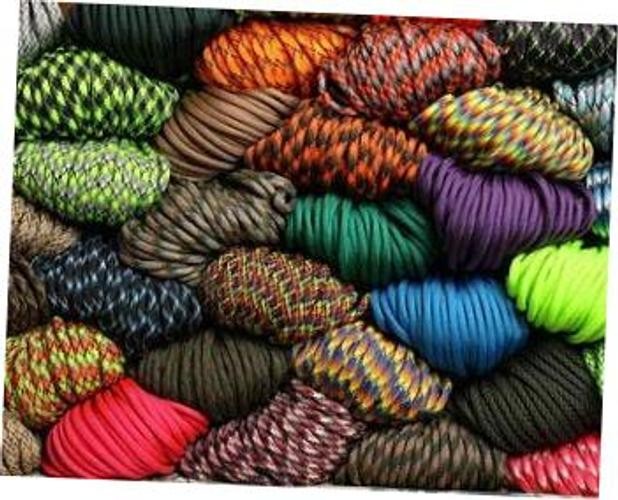 USR 4 Pieces Atwood Rope Assorted Colors MFG 550 Paracord 100 Feet 7-Strand