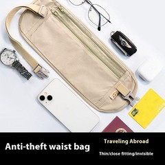 Invisible Travel Waist Packs Pouch For Passport Money Belt Bag Hidden Wallet