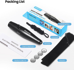 Electronic Whistle for Teacher Coaches, 3 Tones Adjustable 130Db Loudest High Vo