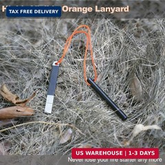 4″ Portable Waterproof Ferro Rod Fire Starter Kit w/ Striker for Camping