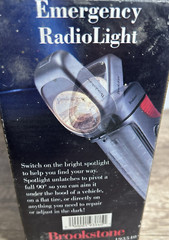 Brookstone Emergency Radio & Dual Light Battery or Plug-In Emergency Lantern