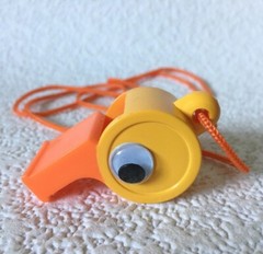Child’s Duck Shaped Whistle Lanyard Kid’s Safety Emergency Signaling Necklace